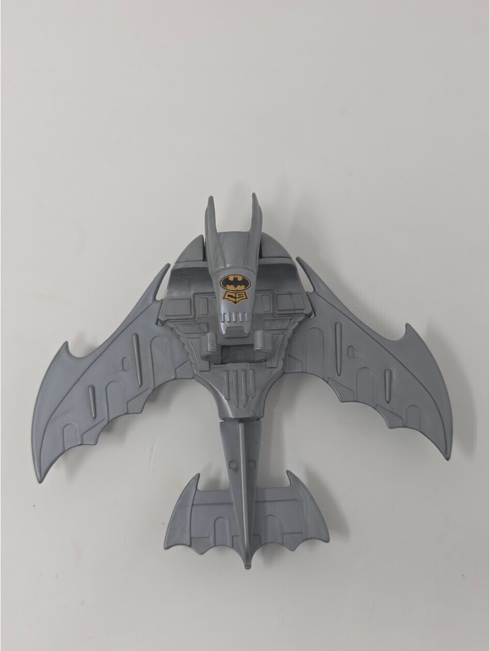 1990s DC Comics Batman Batwing Glider Toy Gray Wings Emblem Design